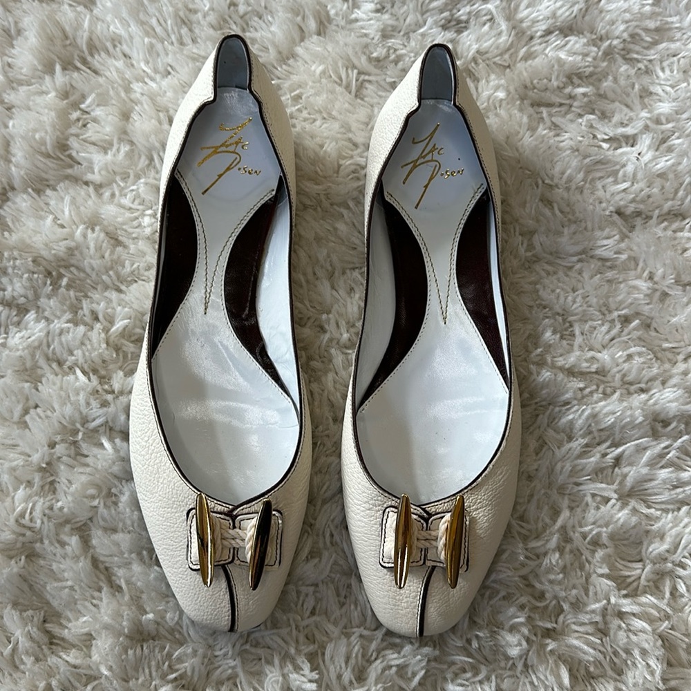 Zac Posen Leather Ballet Flats